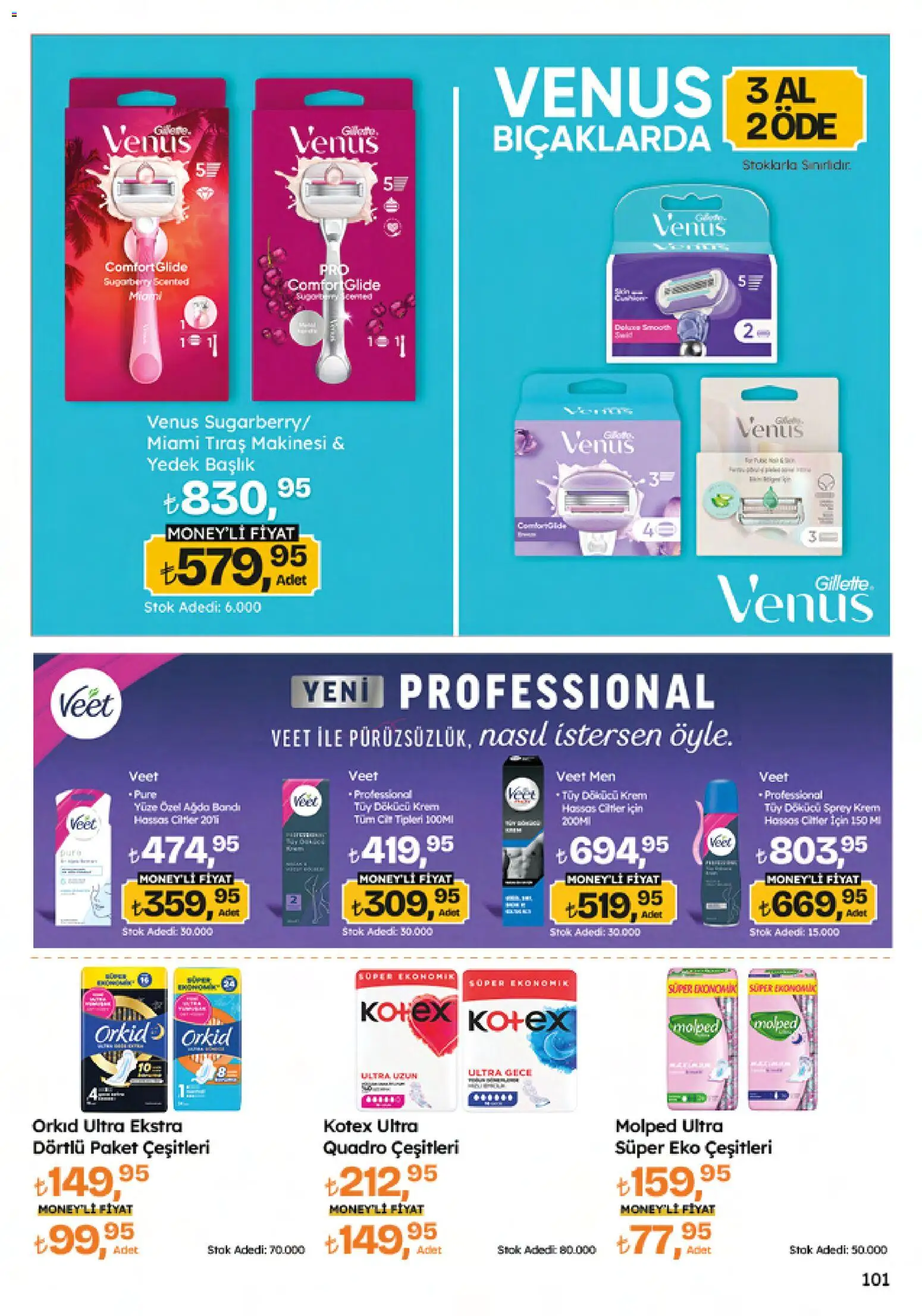 Migros Katalog - Migroskop - 26.02.2026 tarihinden itibaren geçerlidir | Sayfa: 101 | Ürünler: Krem, Tüy dökücü krem, Tıraş makinesi