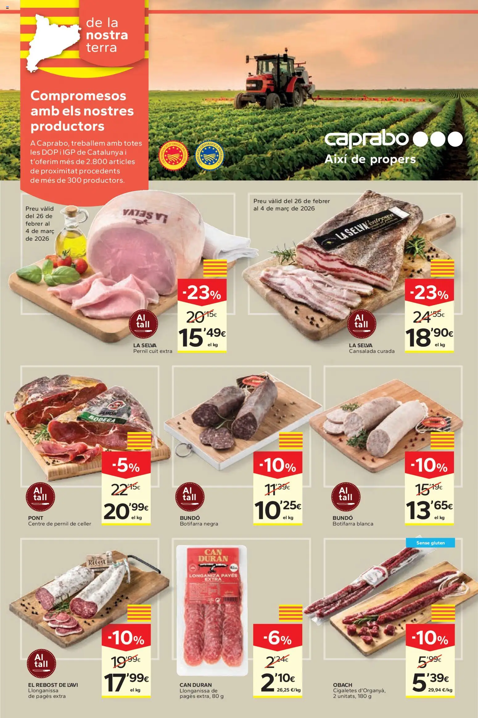 Caprabo folleto │ válido desde el 26.02.2026 | Página: 10 | Productos: Longaniza