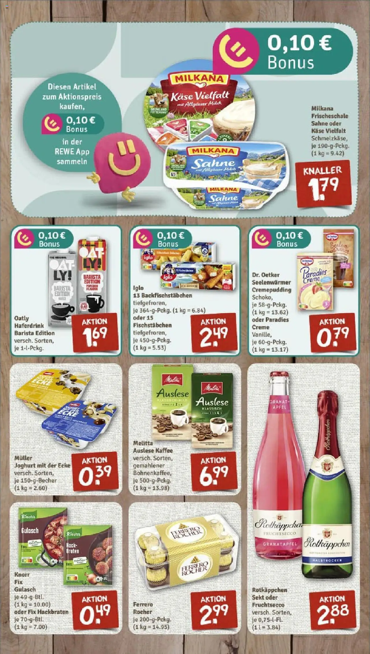 Rewe prospekt Maintal / Bischofsheim	 – gültig ab 28.09.2025 | Seite: 6 | Produkte: Melitta, Ferrero rocher, Käse, Oatly