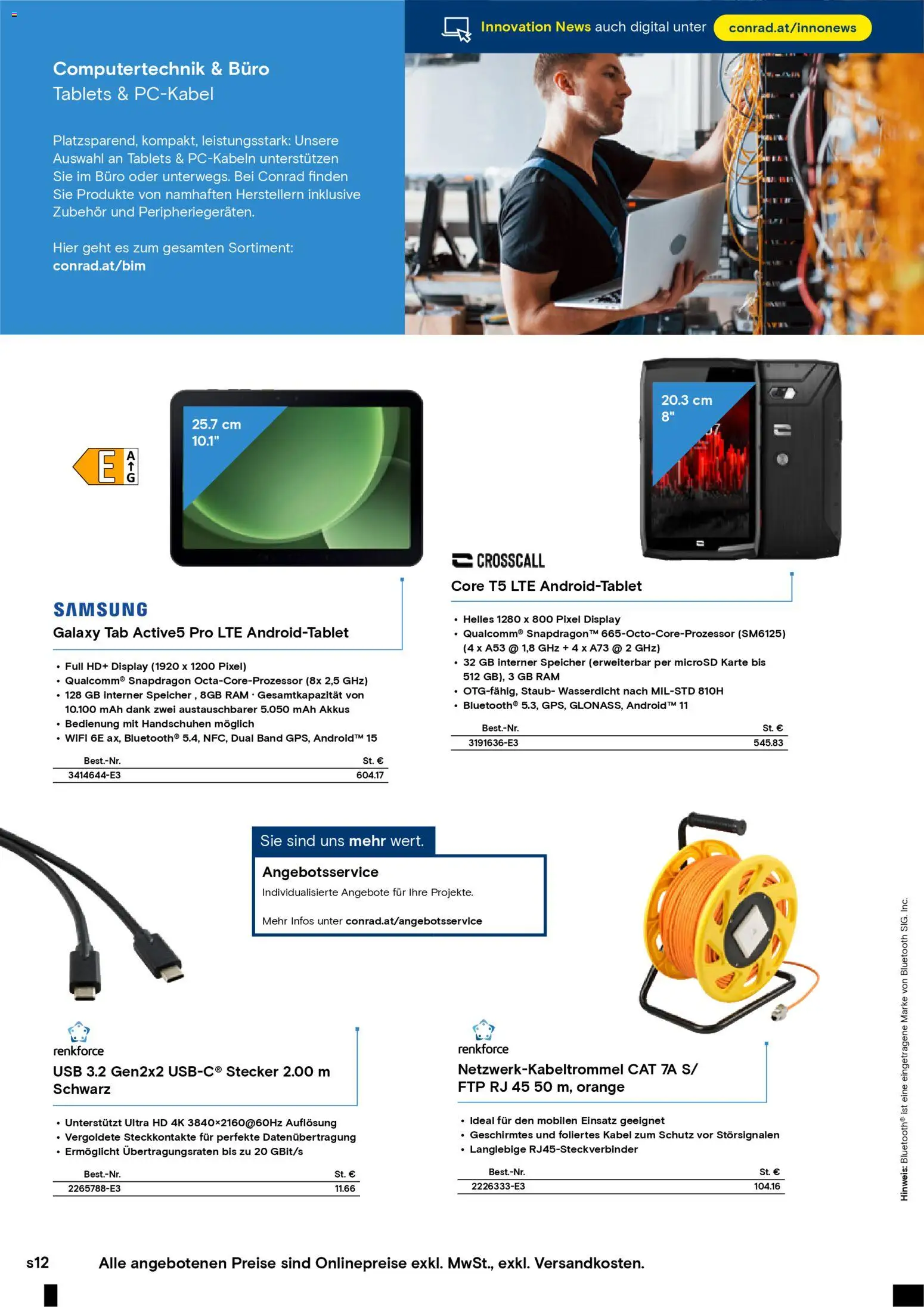 Conrad Technik News gültig ab 23.10.2025 | Seite: 12 | Produkte: Kabel, USB, Samsung