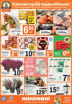 Minimani-mainoslehti voimassa 17.09.2025 alkaen