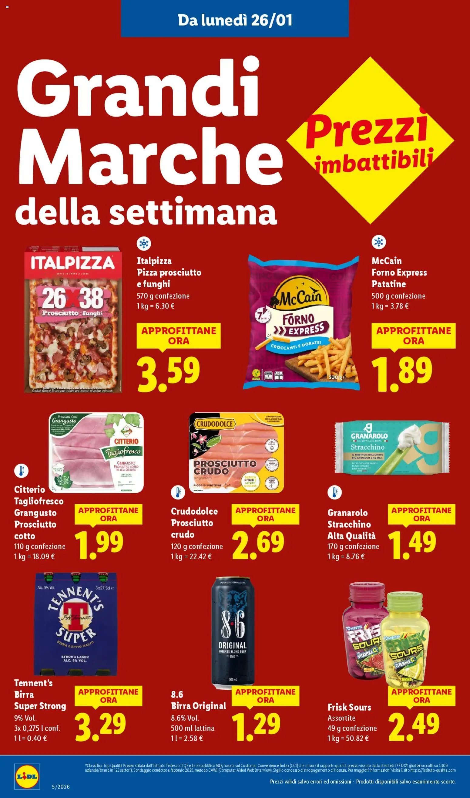 Volantino Lidl del 26.01.2026 | Pagina: 18 | Prodotti: Tennent's, Top, Computer, Forno