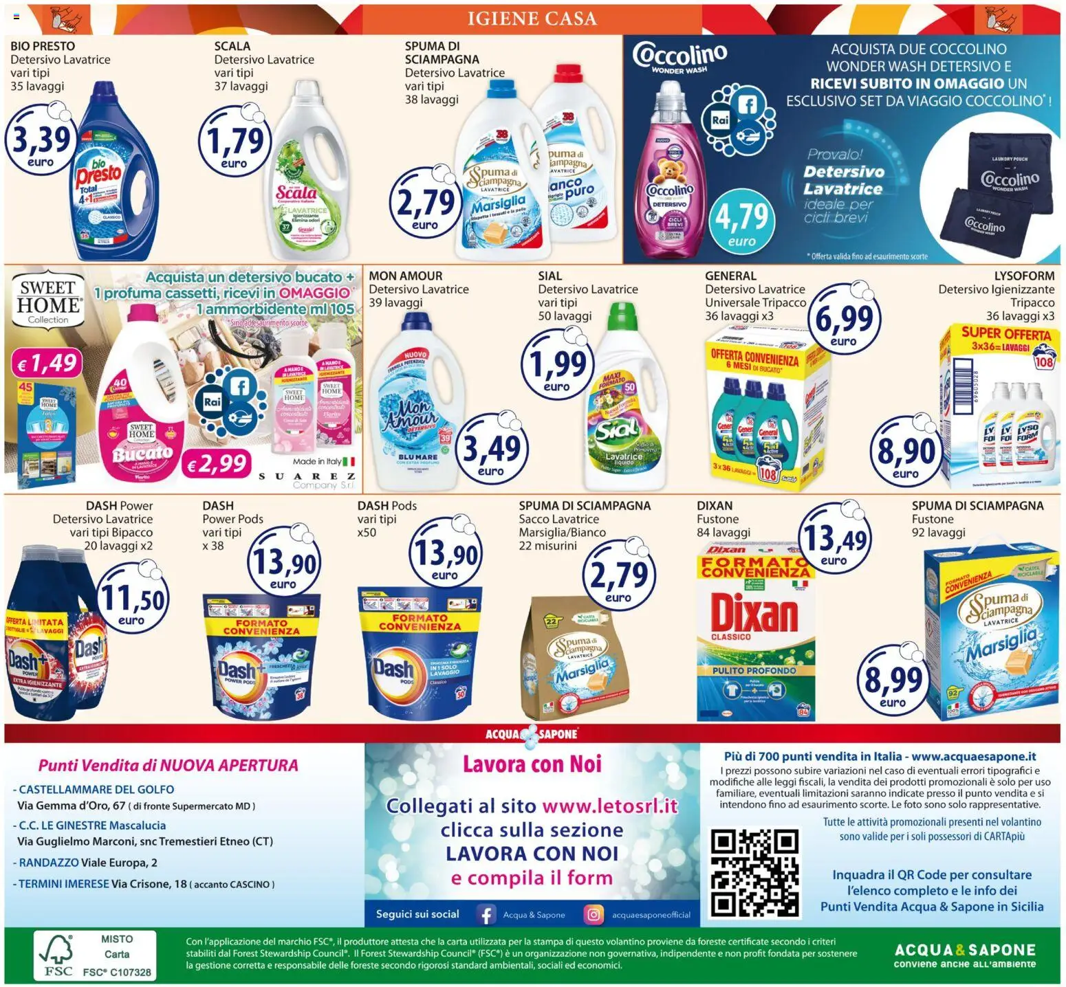 Volantino Acqua e Sapone del 01.12.2025 | Pagina: 20 | Prodotti: Ammorbidente, Lavatrice, Scala, Stampa