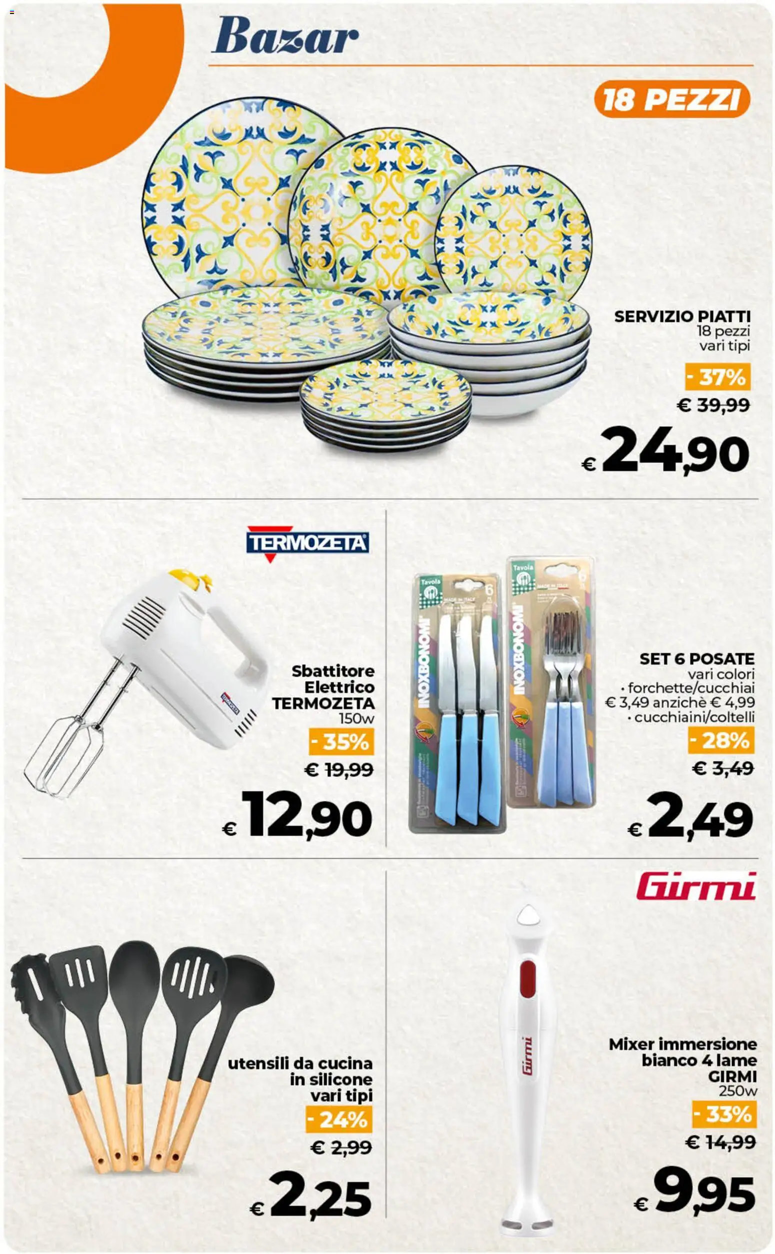 Volantino Ipercoop del 07.04.2026 | Pagina: 58 | Prodotti: Posate, Sbattitore, Silicone, Mixer