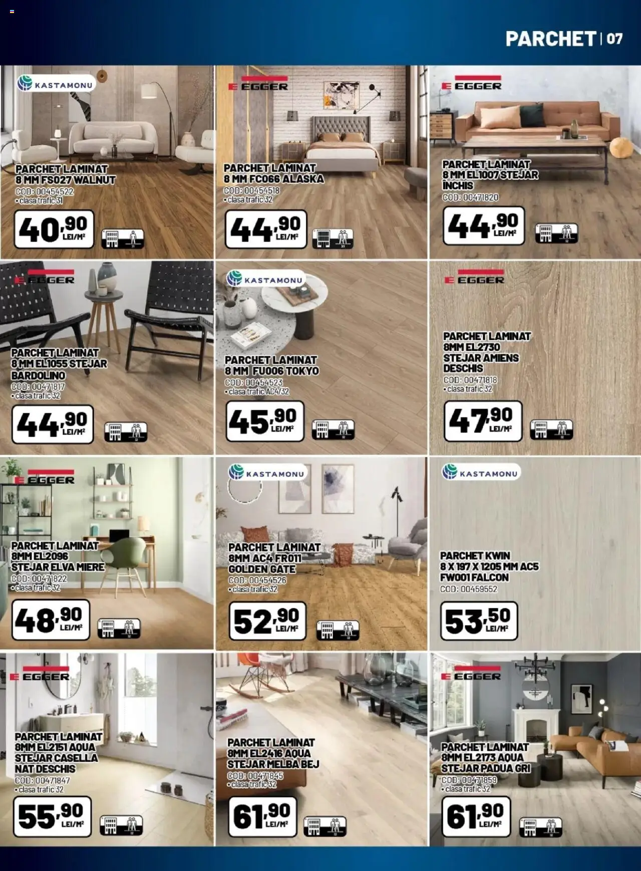 Noul catalog Ambient – valabil de la 01.10.2025 | Pagină: 7 | Produse: Parchet