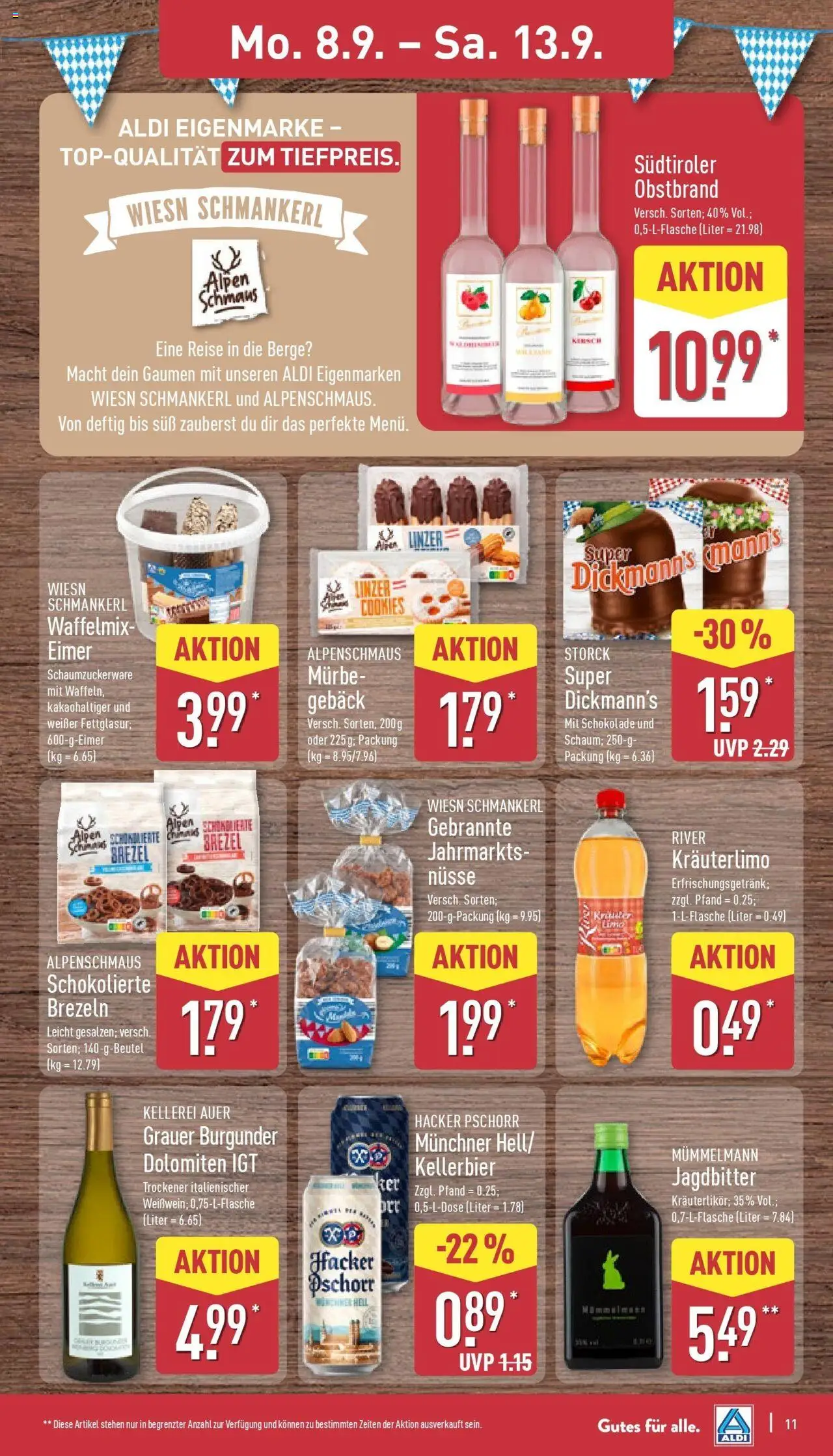 Aldi Prospekt Hildburghausen – gültig ab 07.09.2025 | Seite: 15 | Produkte: Schokolade, Nüsse