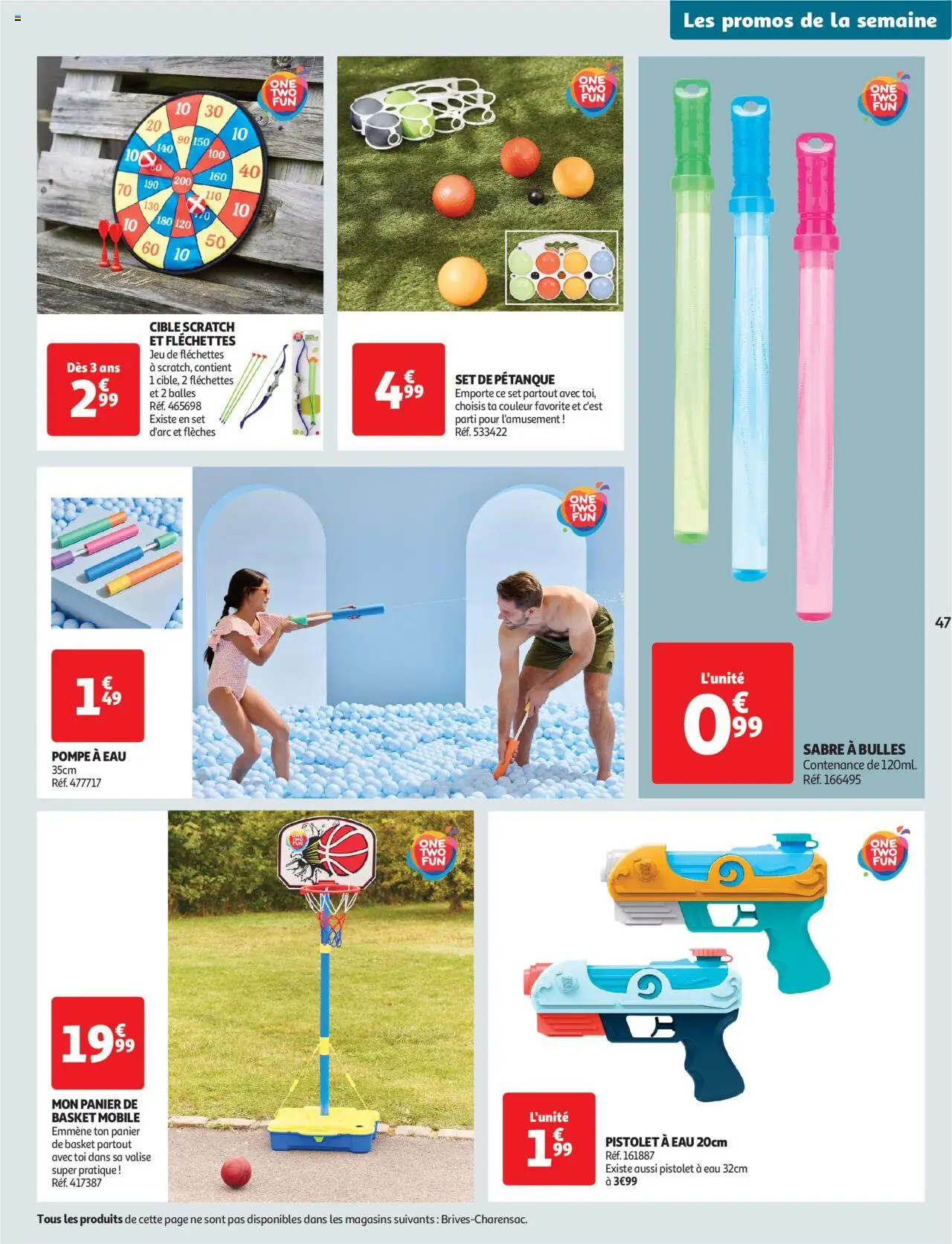  | Page: 47 | Produits: Pompe à eau, Panier, Valise