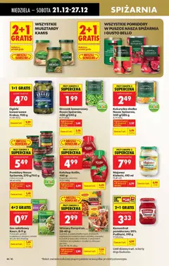 Pogląd oferty "Groszek konserwowy Nasza Spiżarnia, 400 g/240 g, Canned peas Nasza Spiżarnia, 400 g/240 g" - ważna od 21.12.2025 | Strona: 44