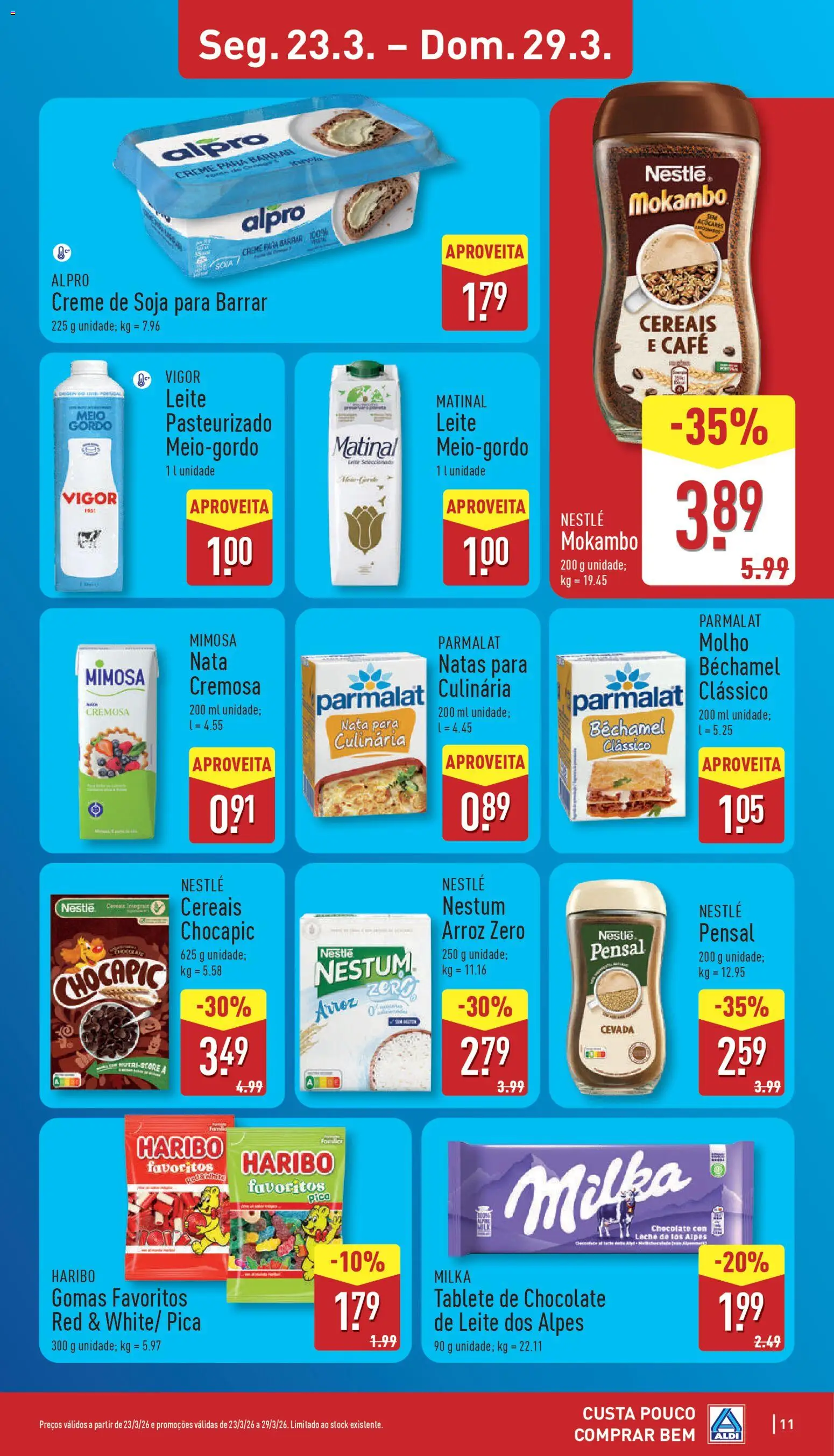 Aldi folheto | 23/03/2026 |  🎉 Como obter um desconto limitado? Poupe ainda hoje! | Portugal
