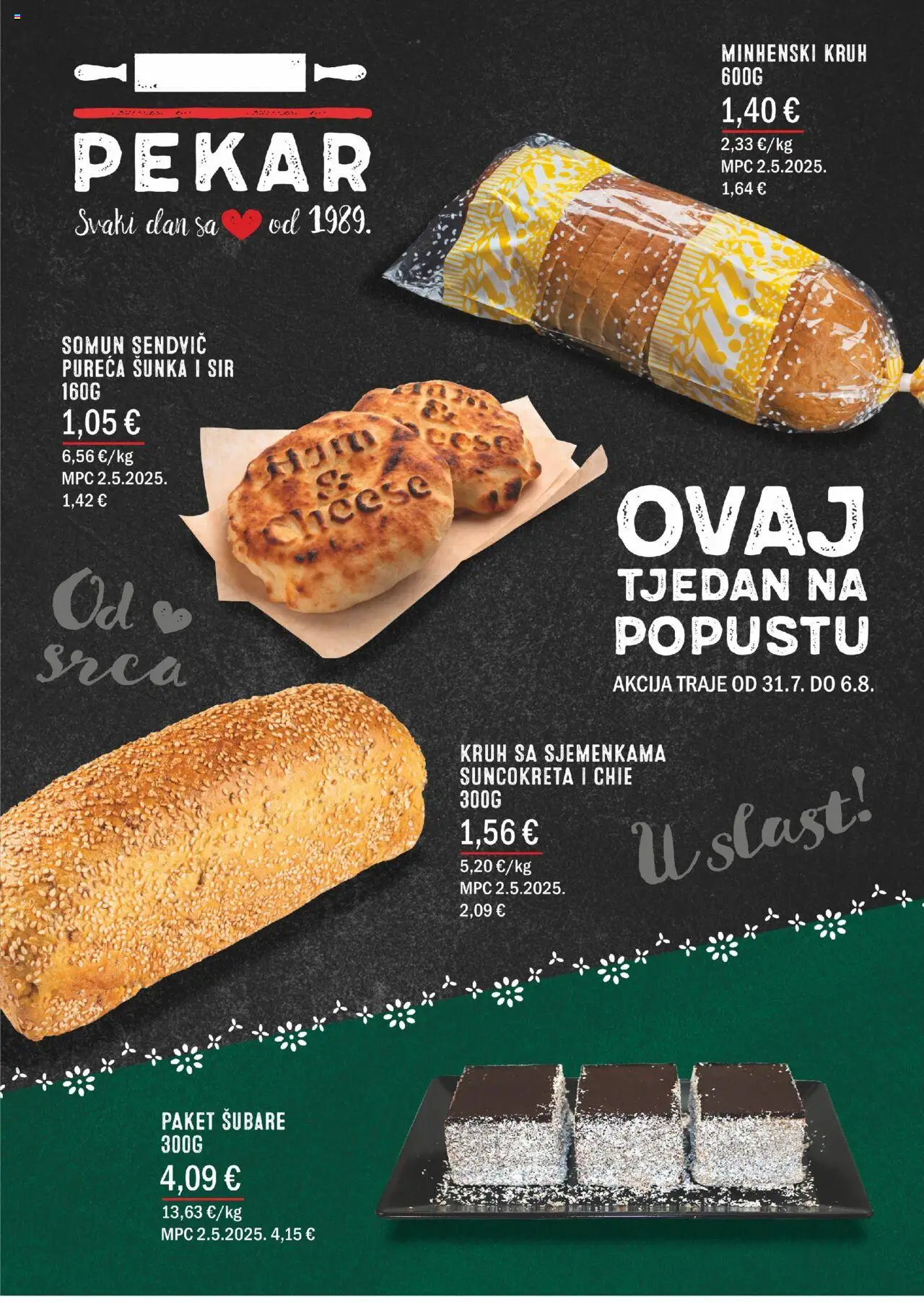Boso katalog | vrijedi od 31.07.2025 | Stranica: 2 | Proizvodi: Somun, Sir, Kruh, Šunka