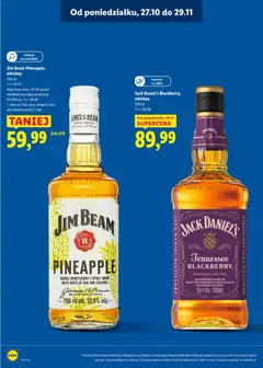 Pogląd oferty "Jack Daniel's Blackberry, whiskey, 700 ml, blackberry liqueur from the makers of Jack Daniel's Tennessee whiskey, 35% vol." - ważna od 27.10.2025 | Strona: 12 | Produkty: Jim Beam, Jack Daniel's