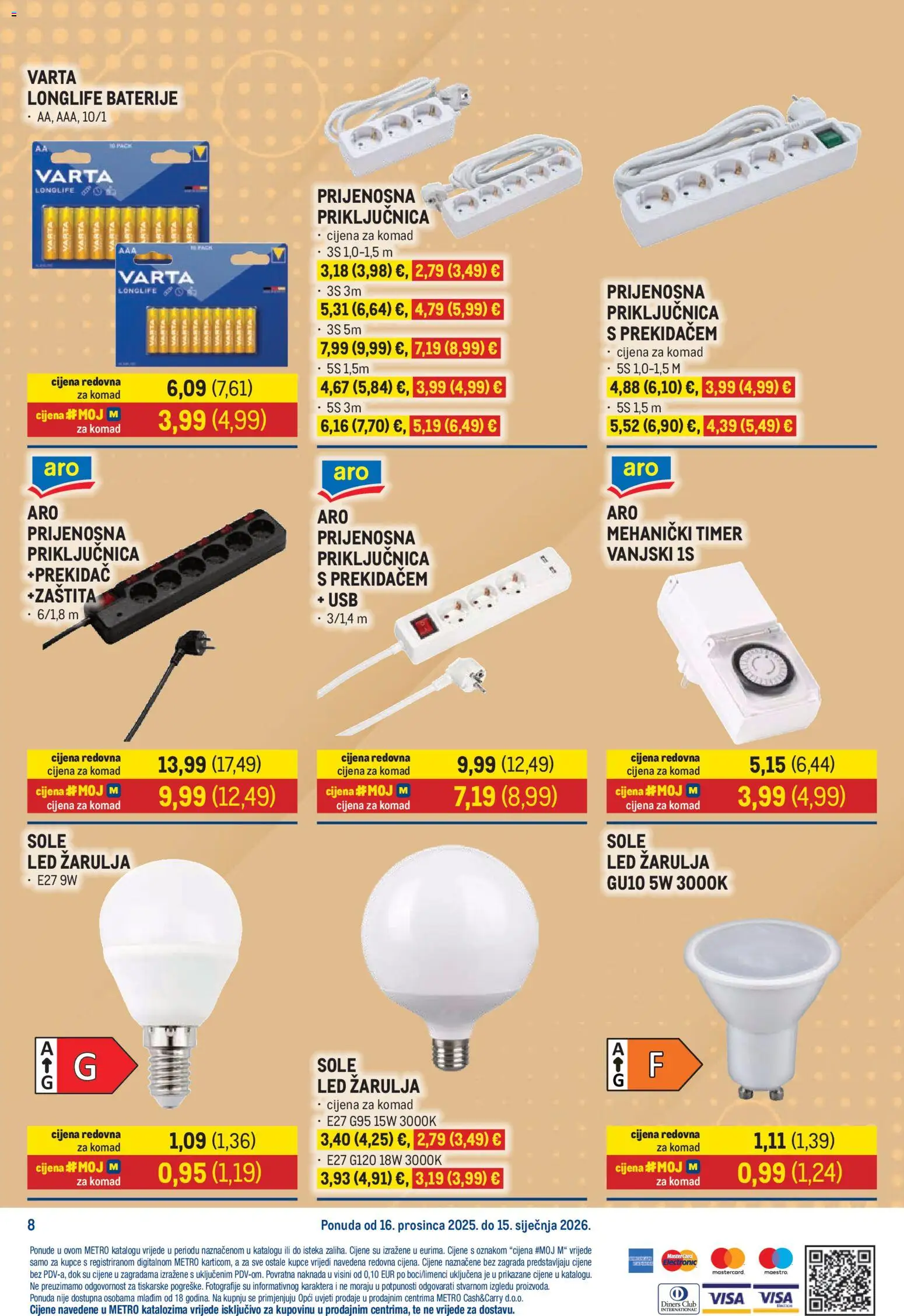 Metro katalog | vrijedi od 16.12.2025 | Stranica: 8 | Proizvodi: Baterije, USB