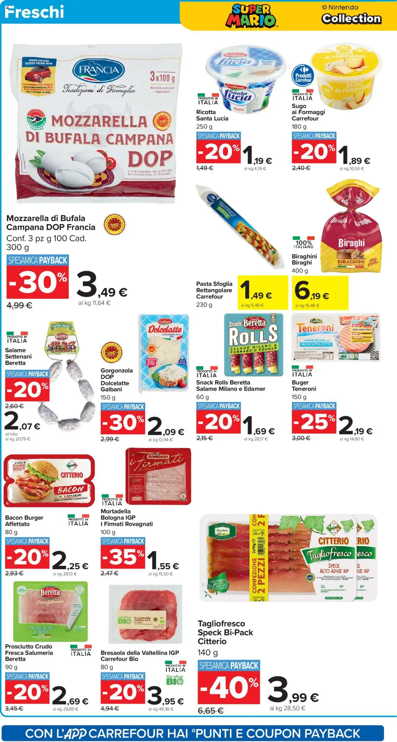 Volantino Carrefour del 10.10.2025 | Pagina: 12 | Prodotti: Speck, Paté, Salame, Hamburger