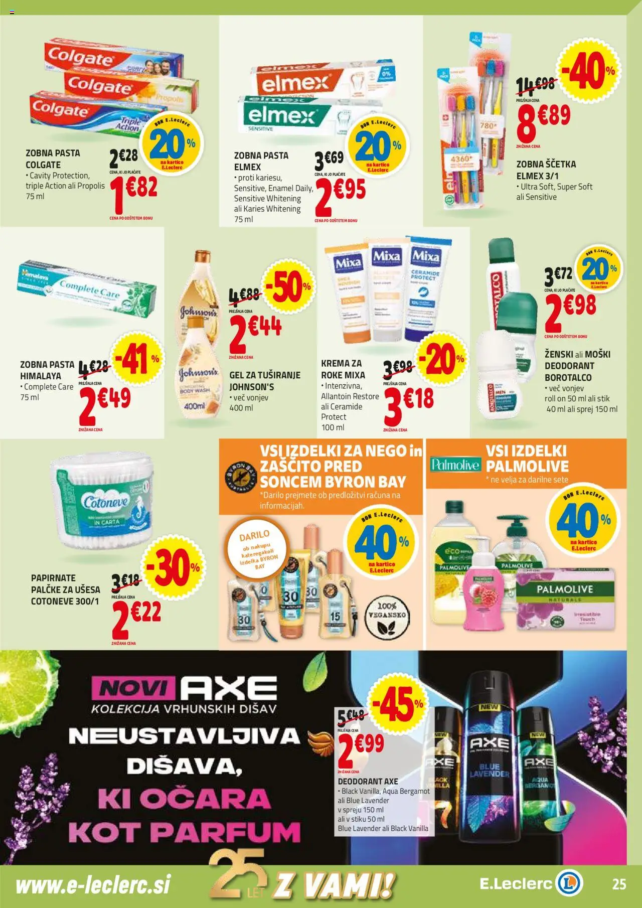 E.leclerc katalog │ velja od 02.07.2025 | Stran: 25 | Izdelki: Parfum, Krema, Gel za tusiranje, Deodorant