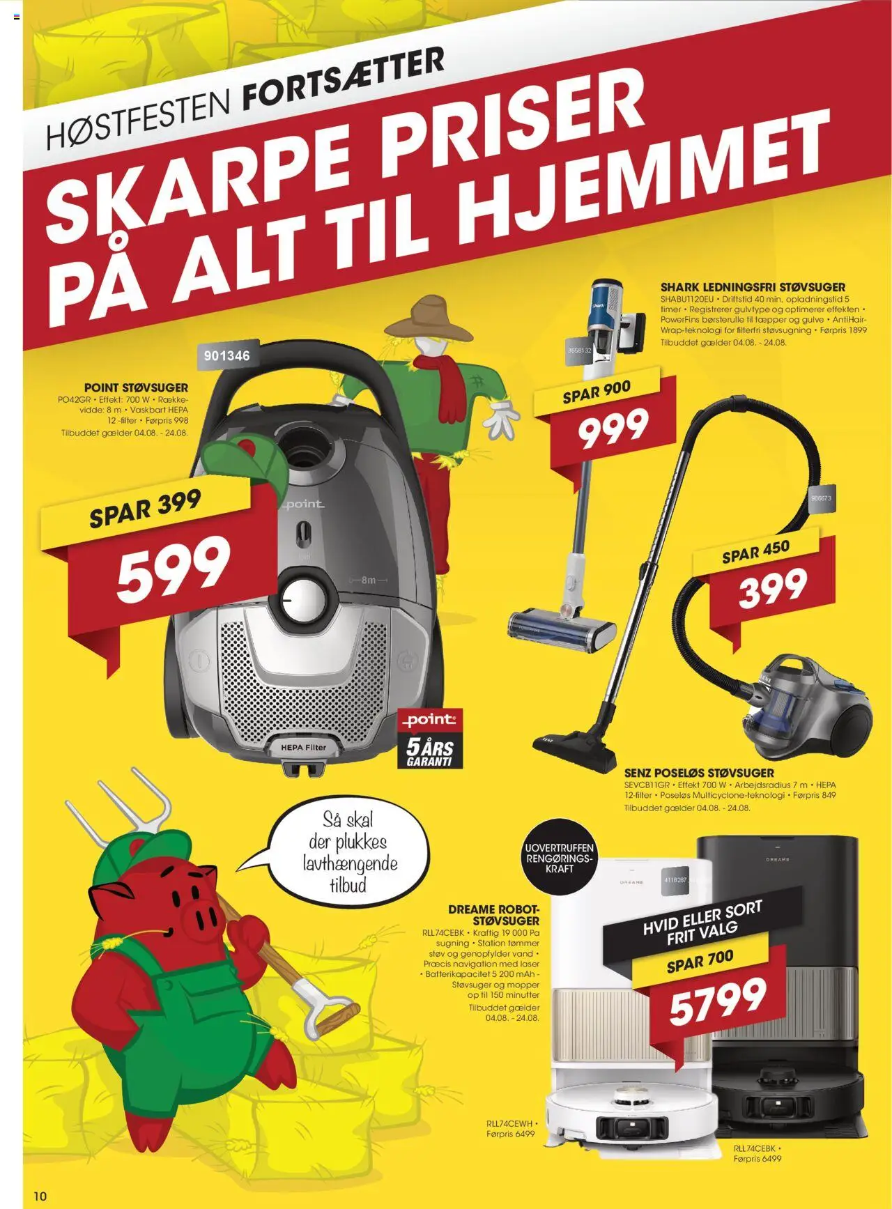 Punkt1 Tilbudsavis gyldig fra 04.08.2025 | Side: 10 | Produkter: Robot, Støvsuger, Navigation
