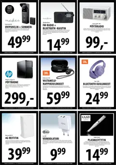 Tuuri-mainoslehti voimassa 01.04.2026 alkaen | Sivu: 26 | Tuotteet: Kaiutin, Virtalähde, Radio, Kuulokkeet