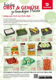 Selgros Obst & Gemüse ab 13.01.2026 gültig