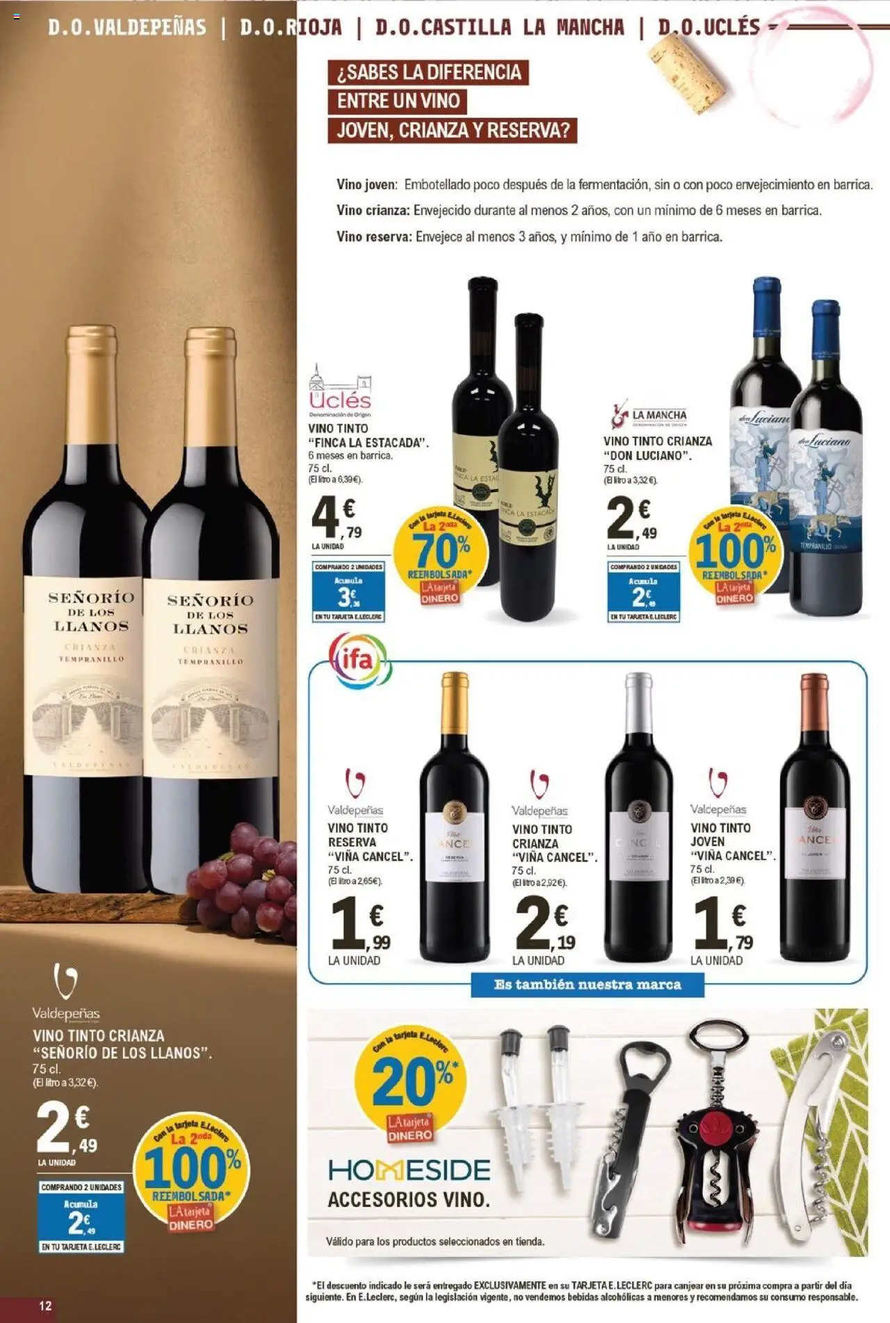 E.Leclerc folleto │ válido desde el 24.09.2025 | Página: 12 | Productos: Vino