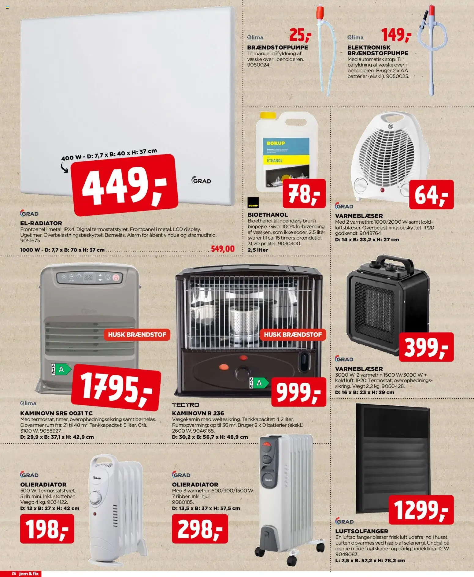 Jem & fix tilbudsavis – gyldig fra 16.11.2025 | Side: 26 | Produkter: Batterier, Søm