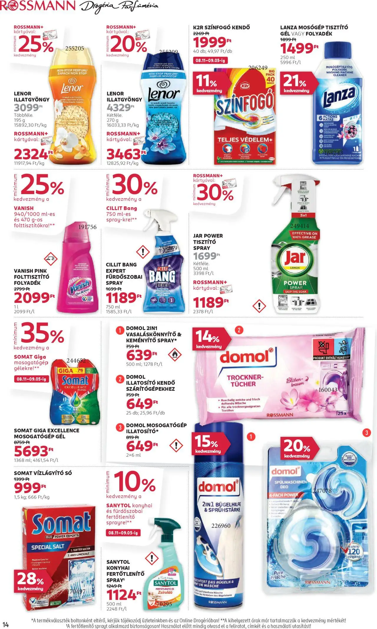 Rossmann akciós ujság - amely érvényes a következő dátumtól: 11.08.2025 | Oldal: 16 | Termékek: Kendő, Somat, Mosógép, Mosogatógép