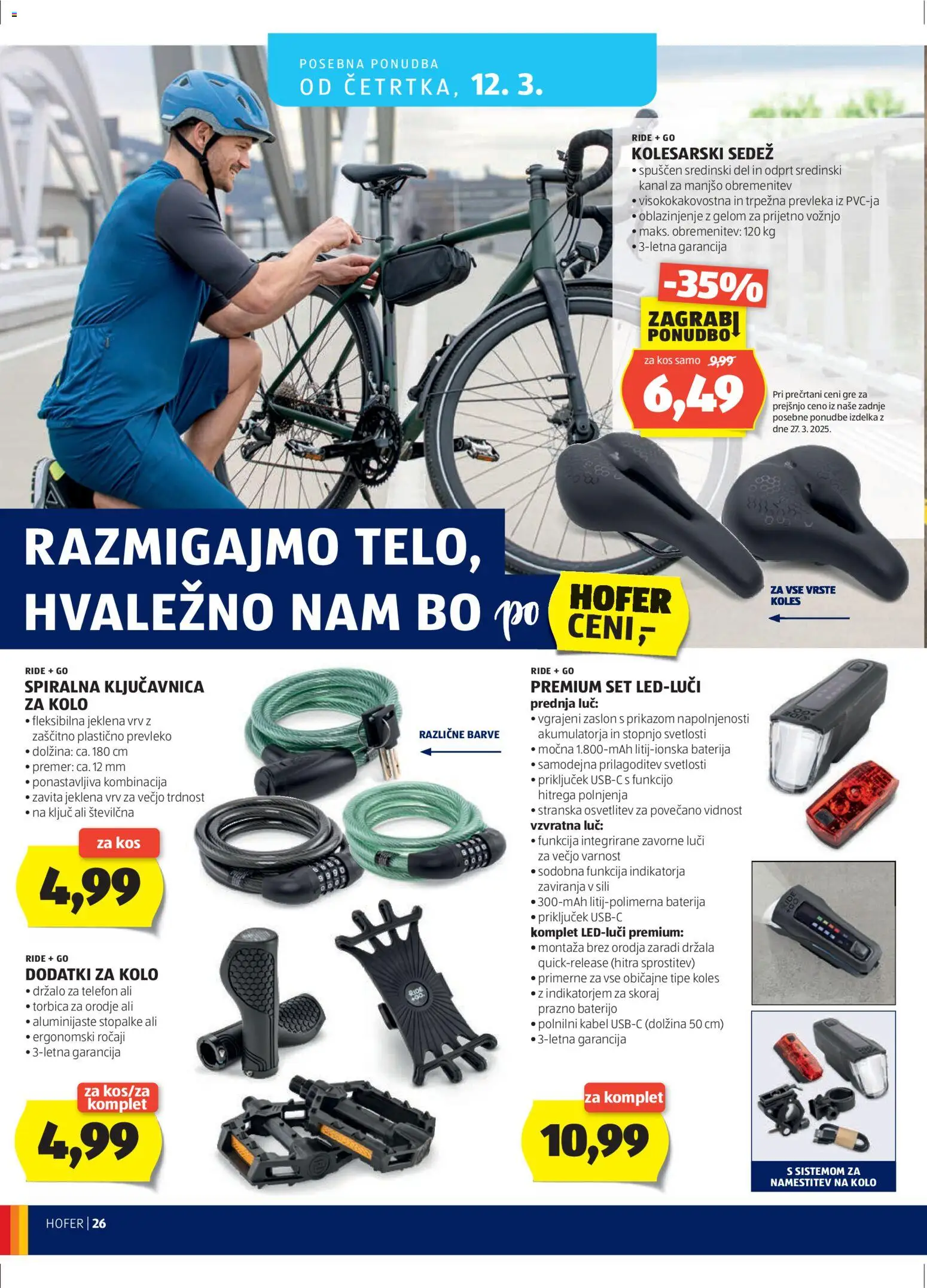 Hofer SI katalog | vrijedi od 04.03.2026 | Stranica: 26 | Proizvodi: Baterija, Torbica, Telefon, Kabel