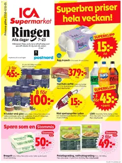 ICA Supermarket - Stockholm - Förhandsvisning av reklamblad från butik ICA Supermarket aktuell från 27.10.2025