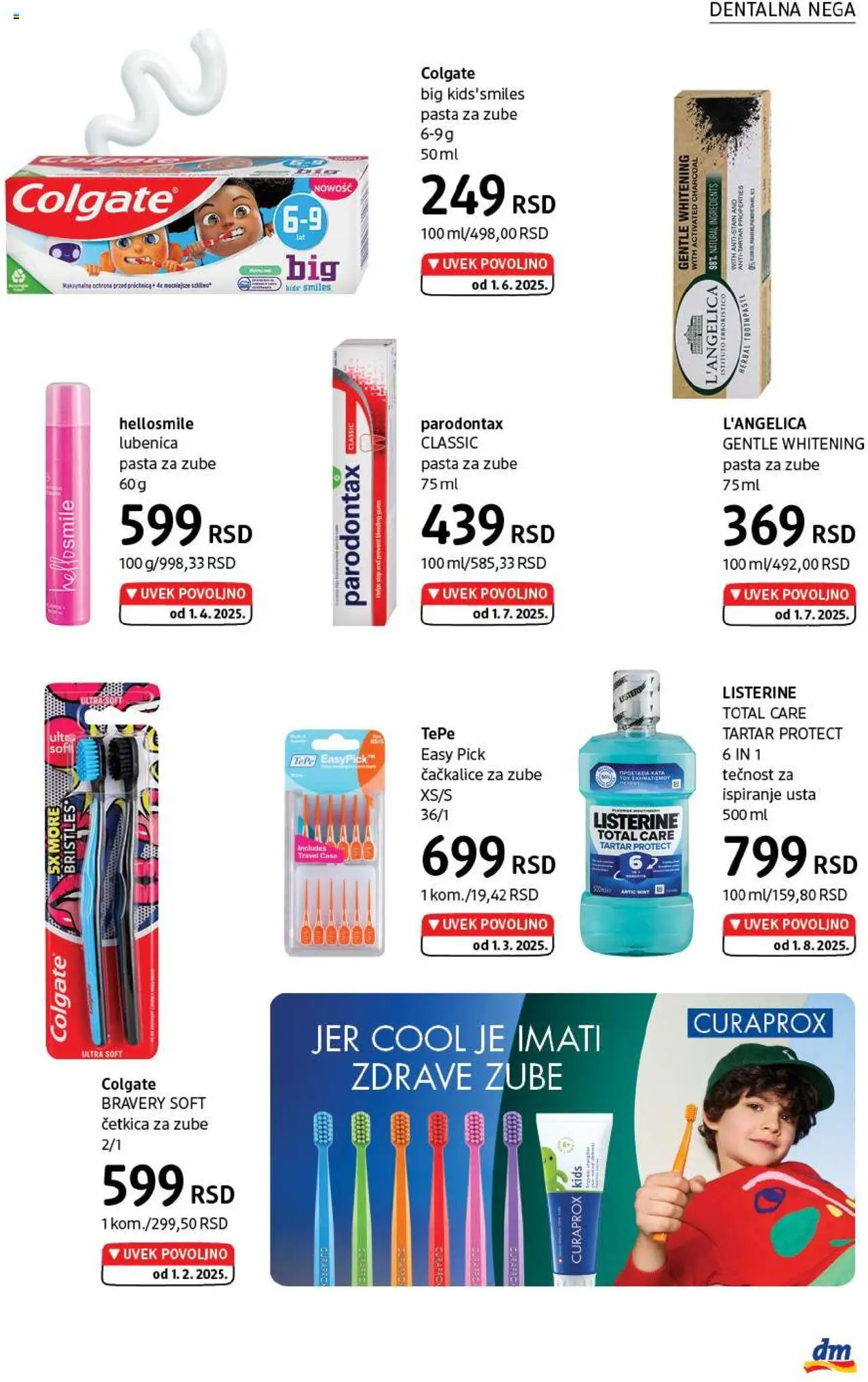 DM Drogerie katalog - važi od 01.08.2025 | Strana: 21 | Proizvode: Colgate, Pasta za zube, Četkica za zube, Tečnost za ispiranje usta