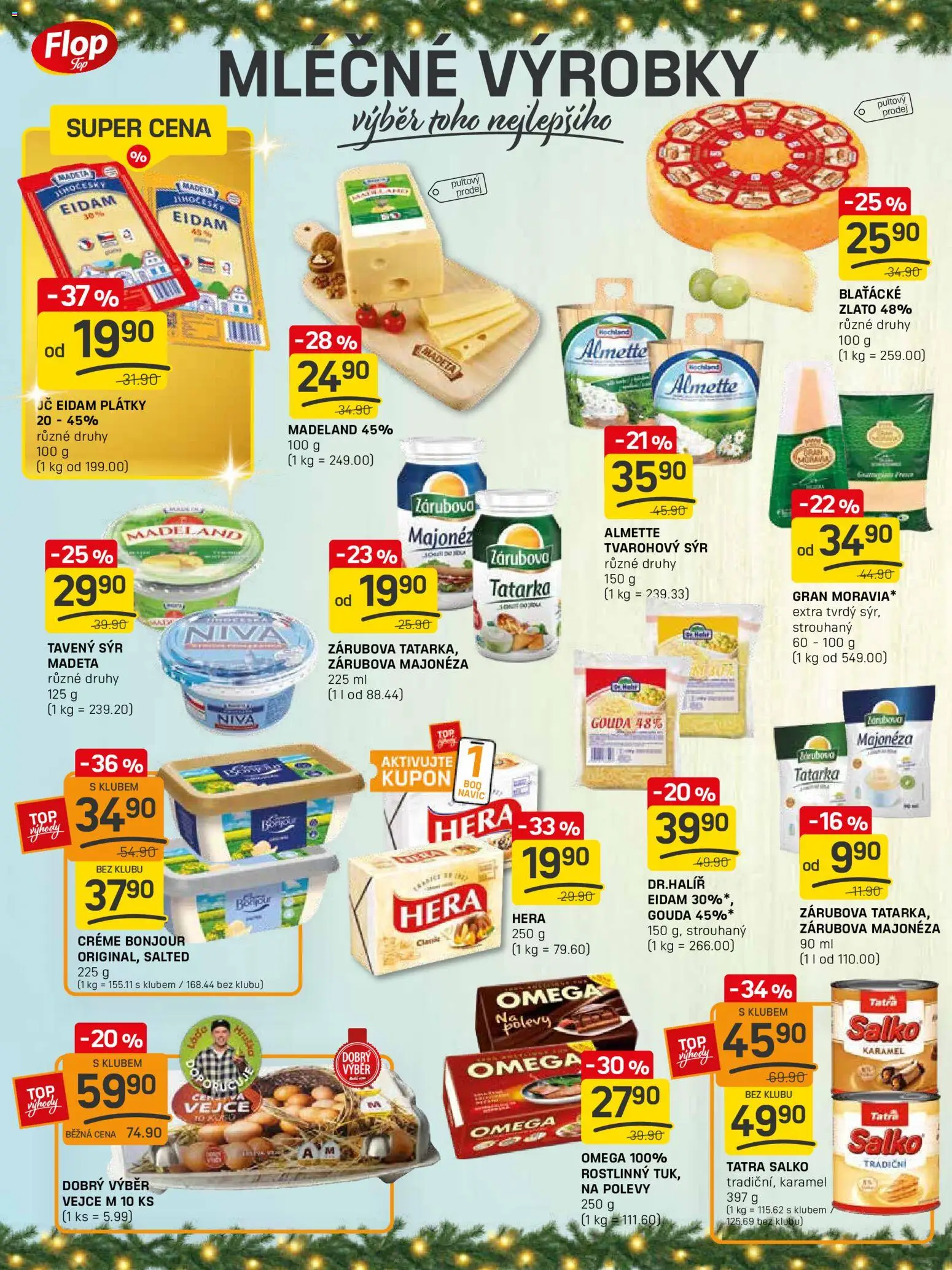 Flop leták - FlopTop od 10.12.2025 | Strana: 4 | Produkty: Sýr, Omega, Majonéza, Niva