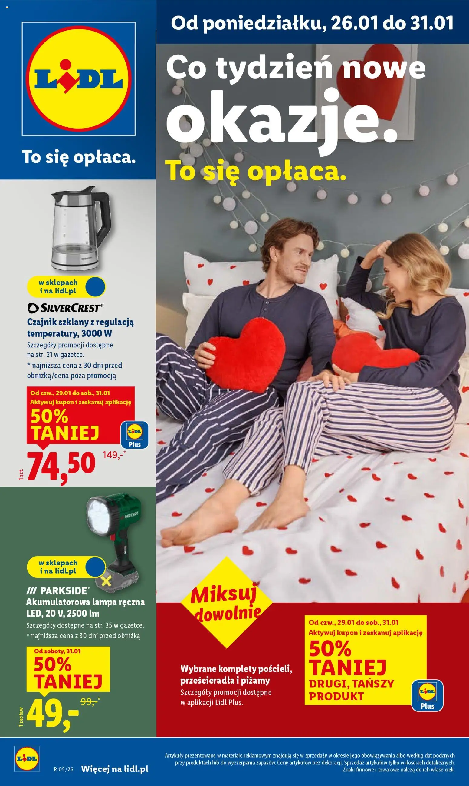 Lidl Katalog od 26.01.2026 | Strona: 1 | Produkty: Czajnik, Lampa