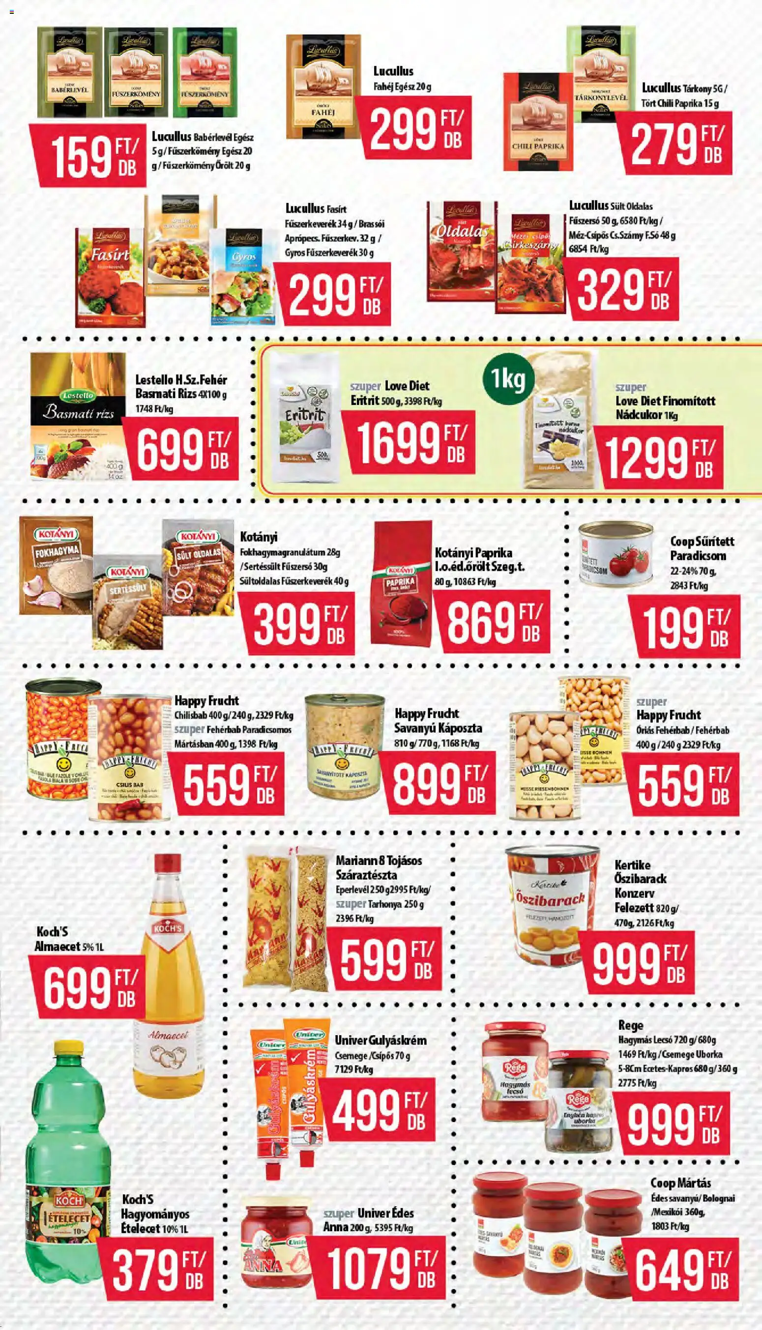 COOP akciós ujság - amely érvényes a következő dátumtól: 12.02.2026 | Oldal: 7 | Termékek: Gulyáskrém, Basmati rizs, Uborka, Babérlevél