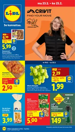 Lidl-mainoslehti voimassa 19.02.2026 alkaen