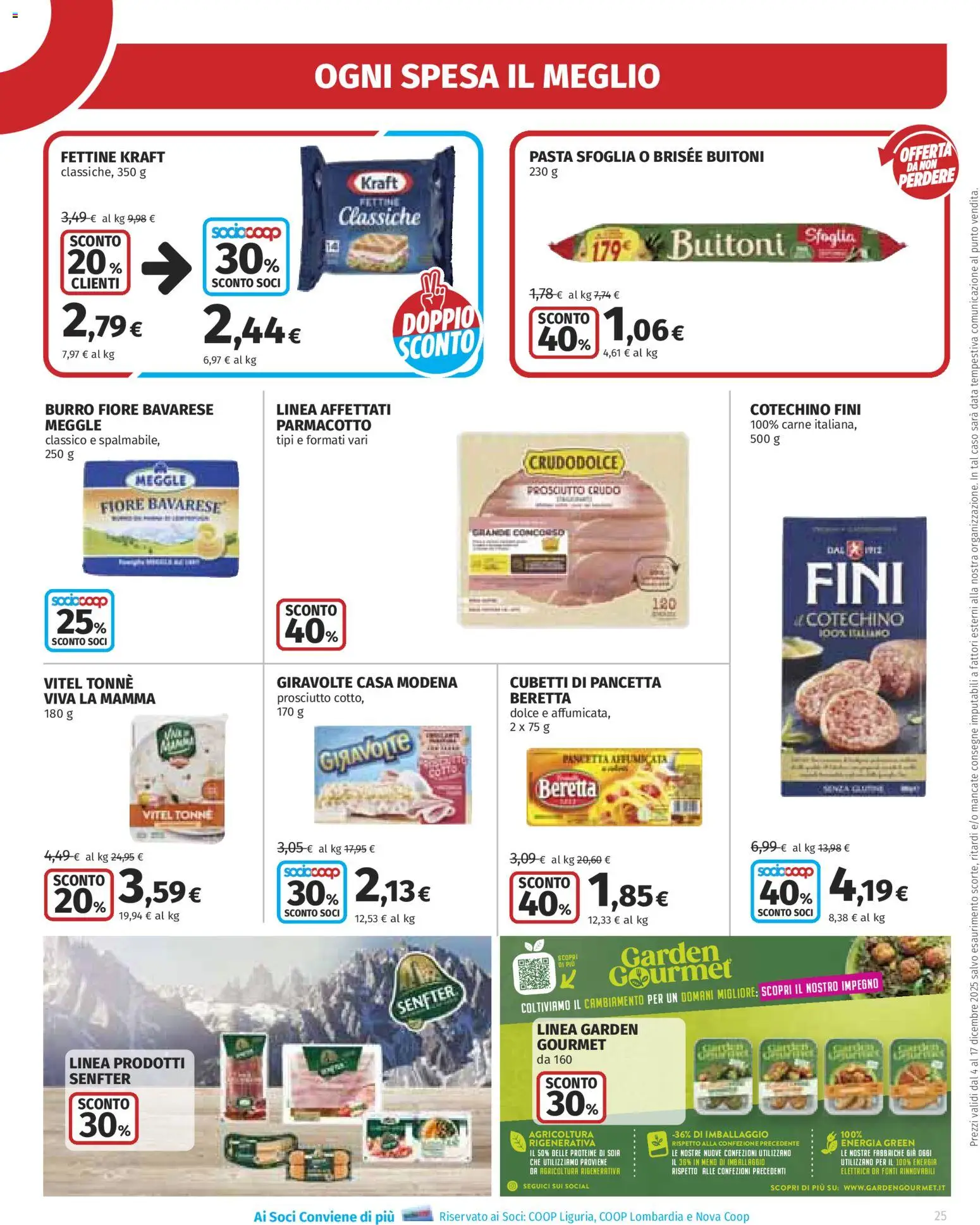 Volantino Ipercoop del 04.12.2025 | Pagina: 25 | Prodotti: Prosciutto Crudo, Pasta sfoglia, Data, Cotechino