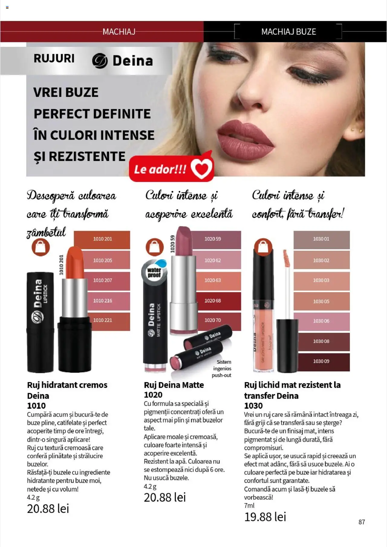 Noul catalog Lady’s – valabil de la 25.09.2025 | Pagină: 89 | Produse: Machiaj, Ruj