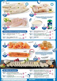 Maximo - Prévisualisation de Maximo catalogue valide à partir de 27.10.2025 | Page: 11 | Produits: Saumon entier, Pêche, Réfrigérateur, Jambon