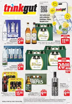 Trinkgut Prospekt Dillingen	 ab 27.04.2026 gültig