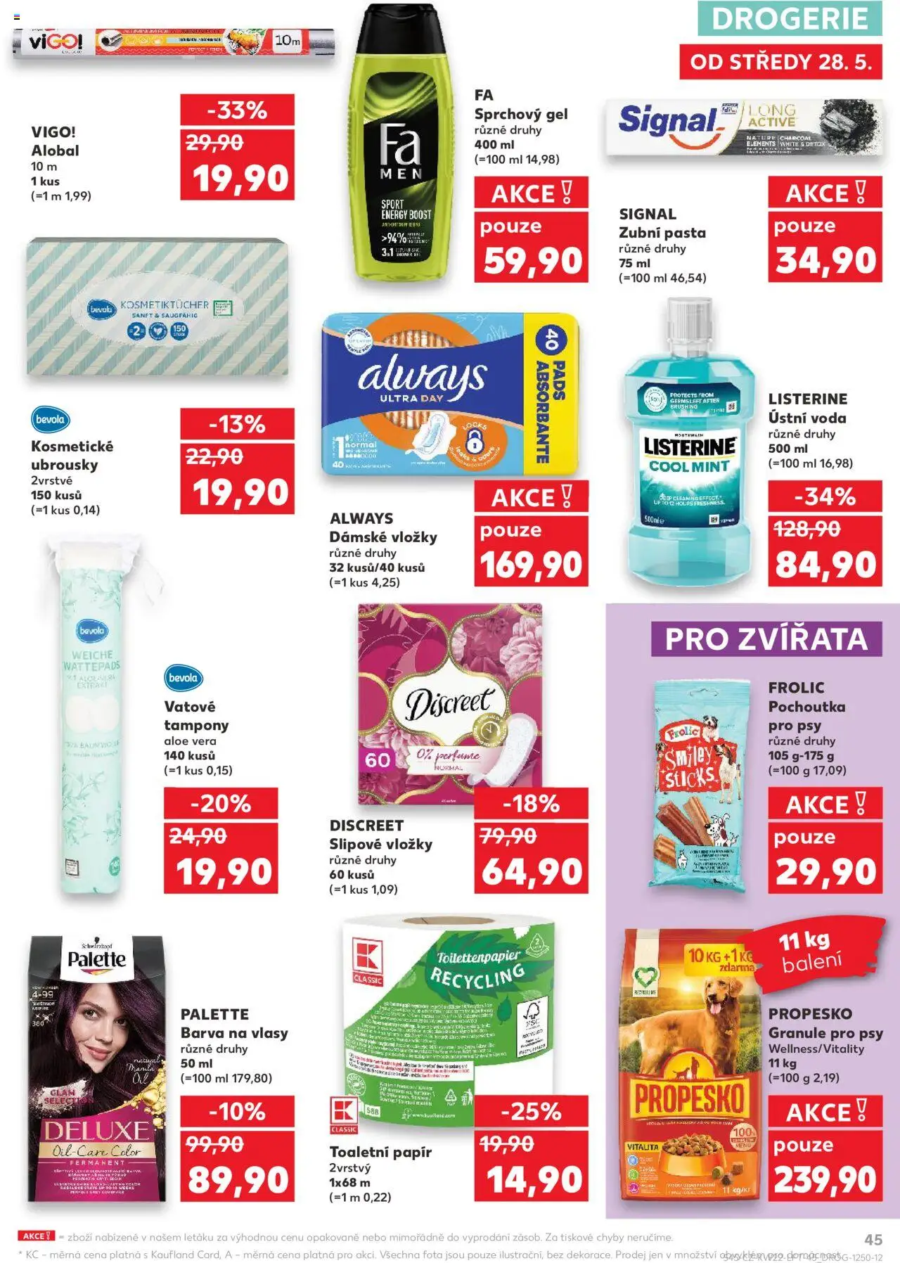 Kaufland leták - Kolín od 28.05.2025 | Strana: 45 | Produkty: Zubní pasta, Bevola, Listerine, Barva na vlasy