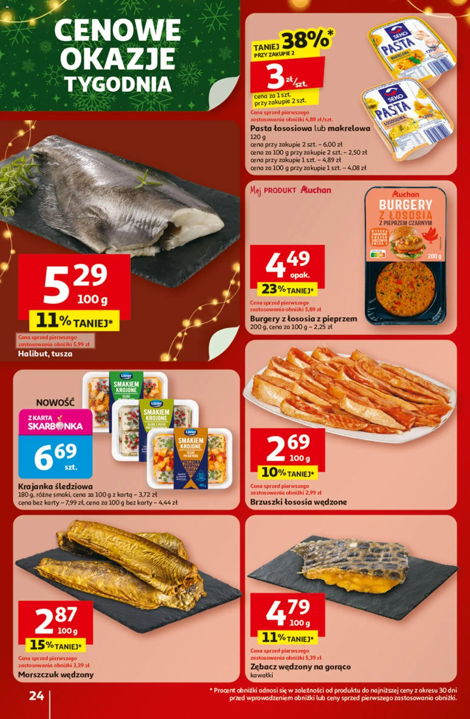 Auchan Black Friday od 20.11.2025 | Strona: 24 | Produkty: Karta, Pesto, Morszczuk