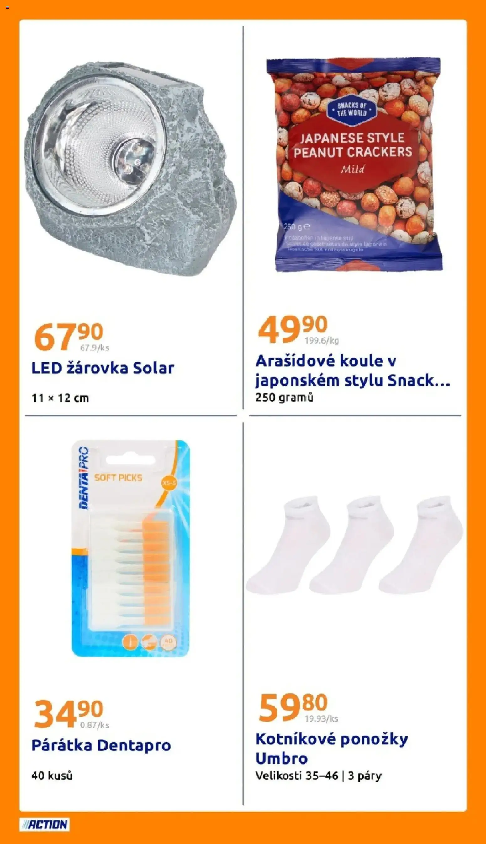 Action aktuální leták od 25.02.2026 | Strana: 18 | Produkty: Ponožky, LED