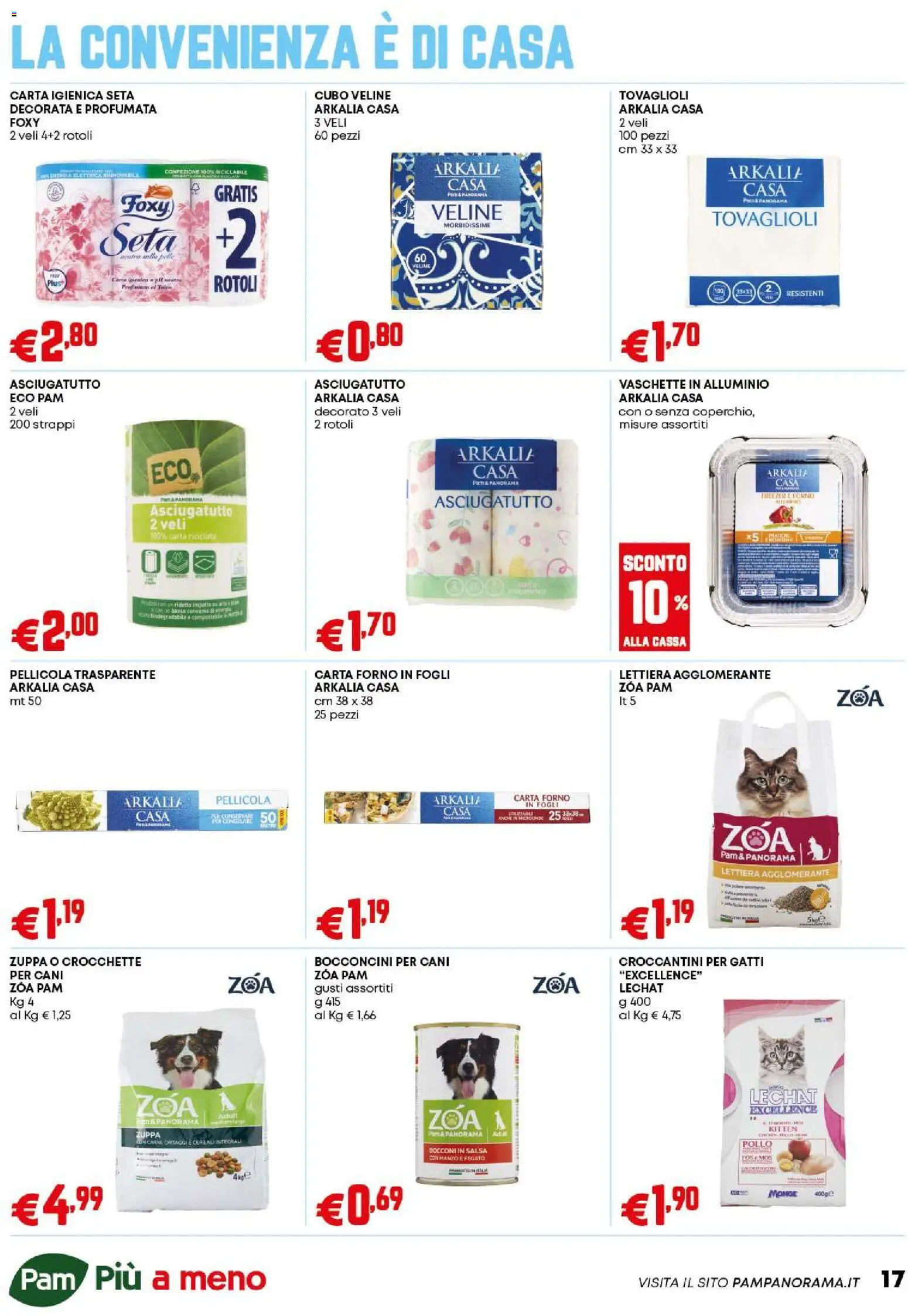 Volantino PAM del 02.01.2026 | Pagina: 17 | Prodotti: Veline, Crocchette, Forno, Alluminio