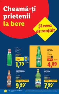 Noul catalog Lidl – valabil de la 15.09.2025 | Pagină: 10 | Produse: Bere, Plastik Kulübe