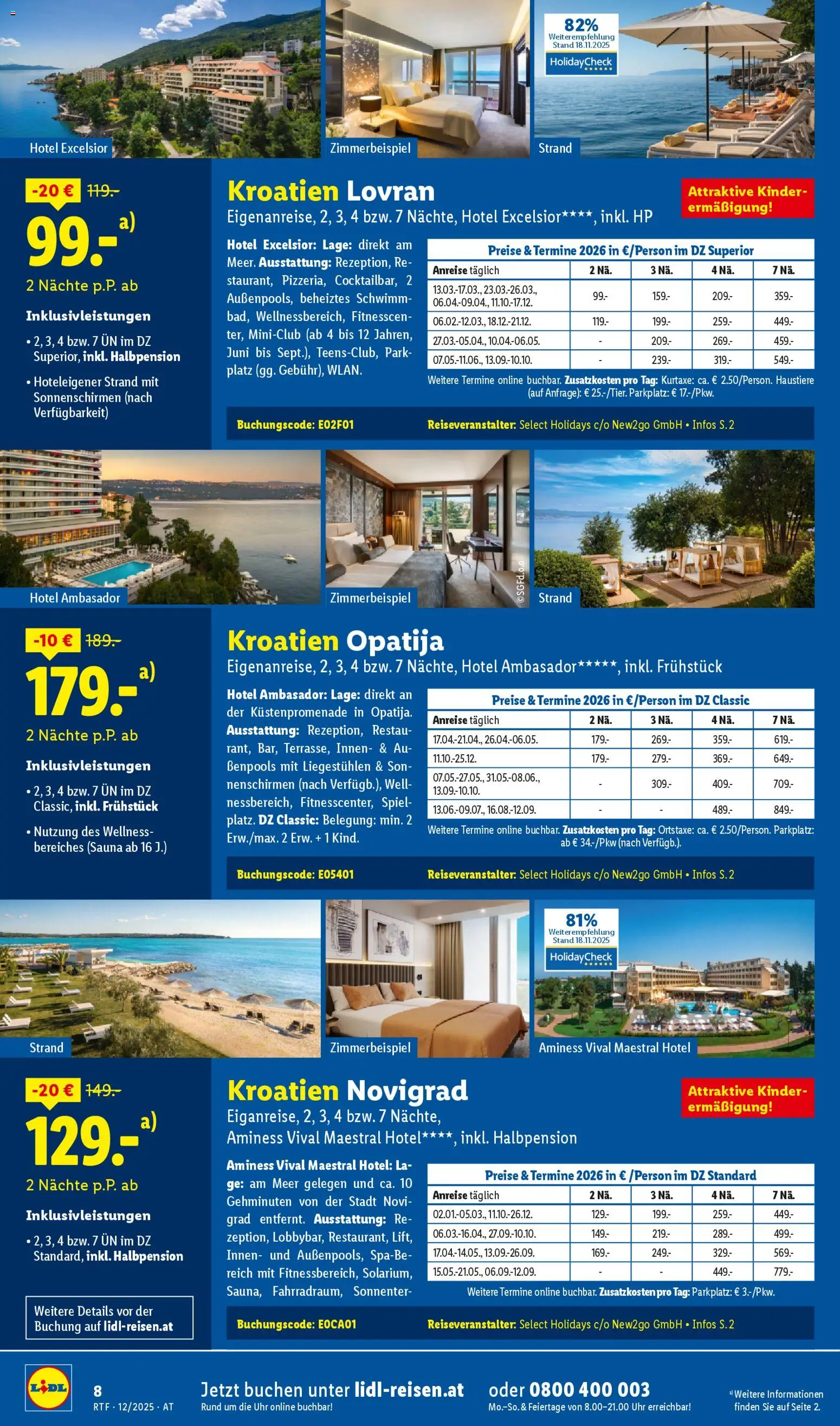 Lidl Dezember/Jänner/ Reise - Highlights gültig ab 13.12.2025 | Seite: 8 | Produkte: Uhr, Spiel