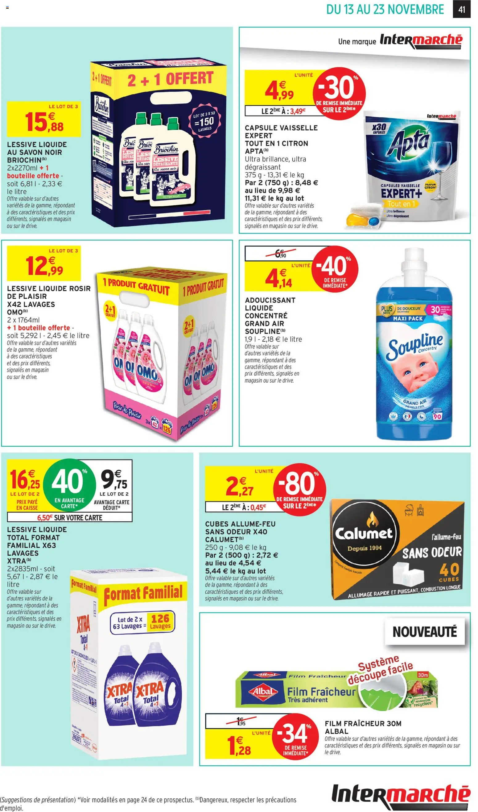 {H1} | Page: 41 | Produits: Savon, Soupline, Lessive Liquide, Adoucissant