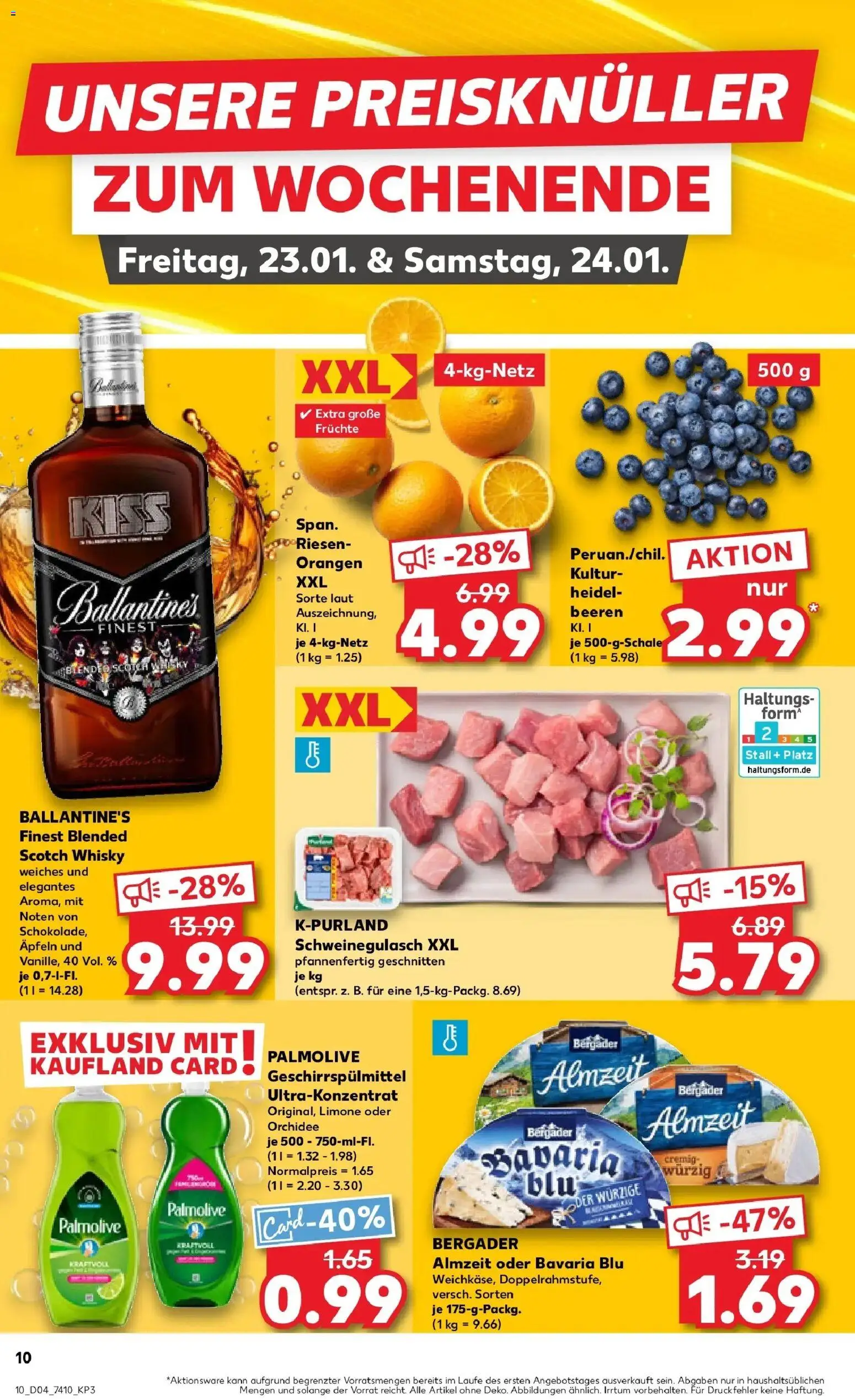 Prospekt Kaufland ab 22.01.2026 » Angebote Online zum Blättern | Seite: 10 | Produkte: Whisky, Orchidee, Orangen, Geschirrspülmittel