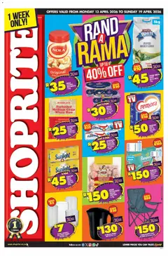 Shoprite specials catalogue – valid from 13.04.2026