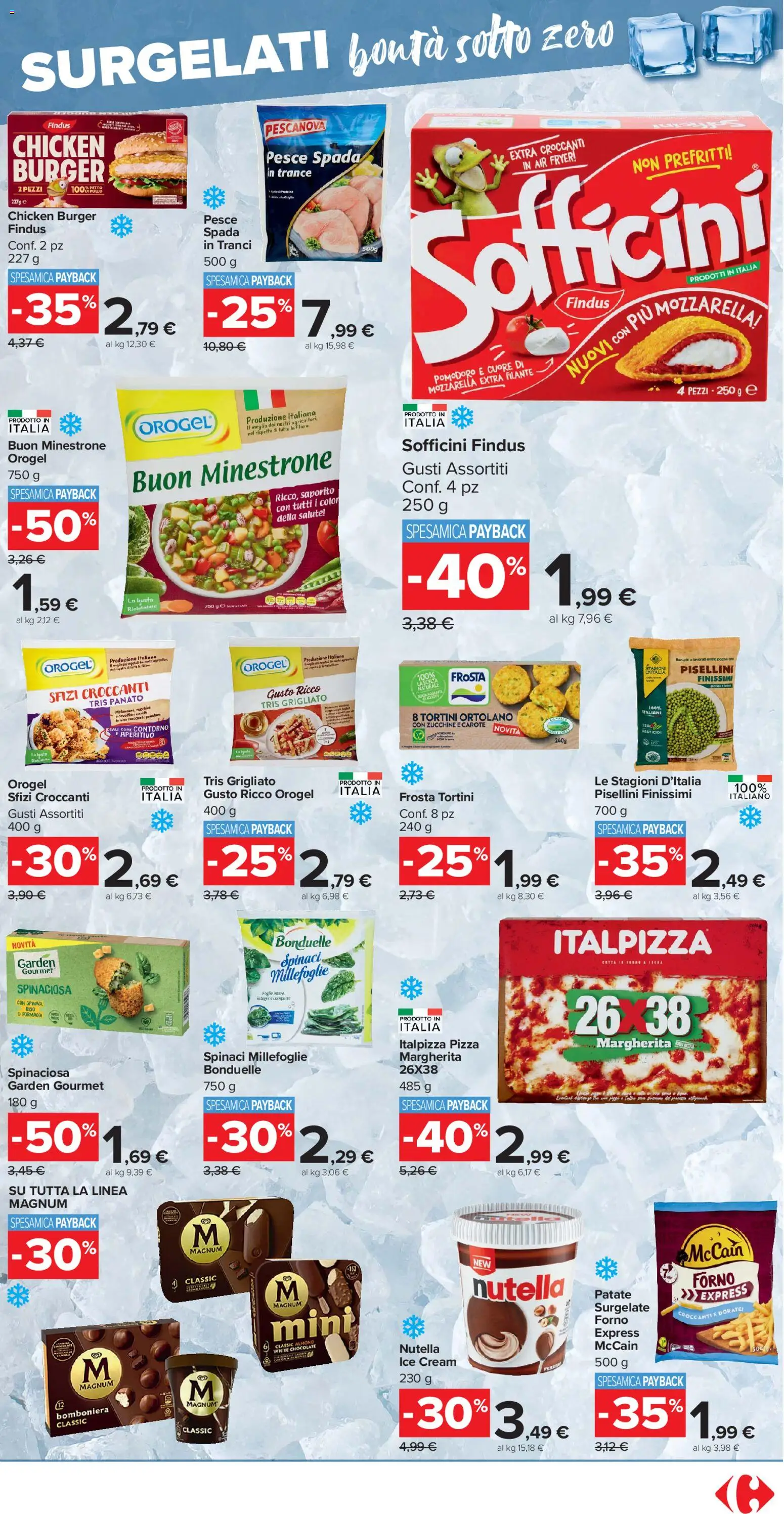 Volantino Carrefour del 17.11.2025 | Pagina: 11 | Prodotti: Pizza, Carote, Forno, Aperitivo