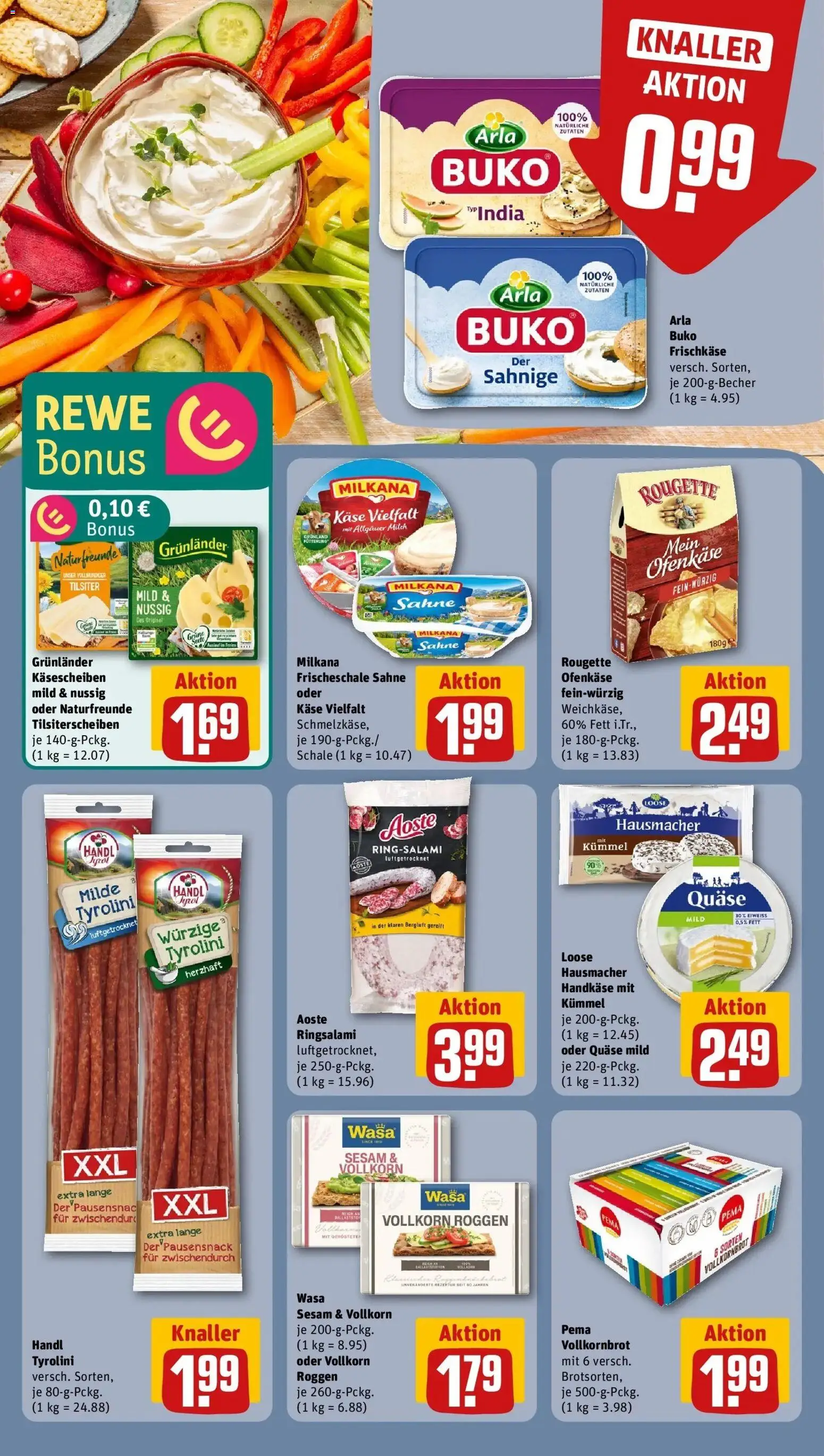 Rewe prospekt Sulingen	 – gültig ab 22.02.2026 | Seite: 14 | Produkte: Milkana, Rougette ofenkase, Grunlander, Sahne