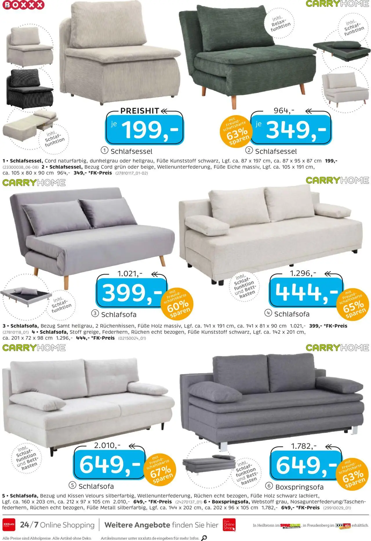 XXXL Lutz Junges Wohnen – gültig ab 29.09.2025 | Seite: 12 | Produkte: Schlafsofa, Bett, Kissen