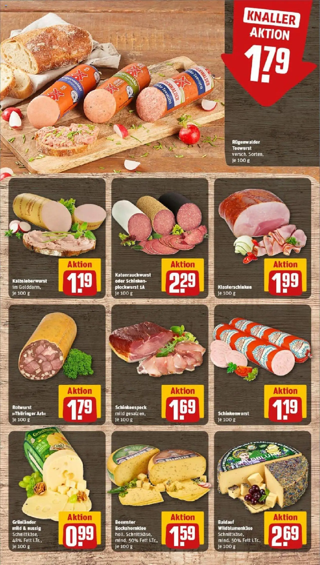 Rewe prospekt Hückelhoven / Ratheim	 - gültig ab dem 06.07.2025 | Seite: 9 | Produkte: Grunlander, Schinken