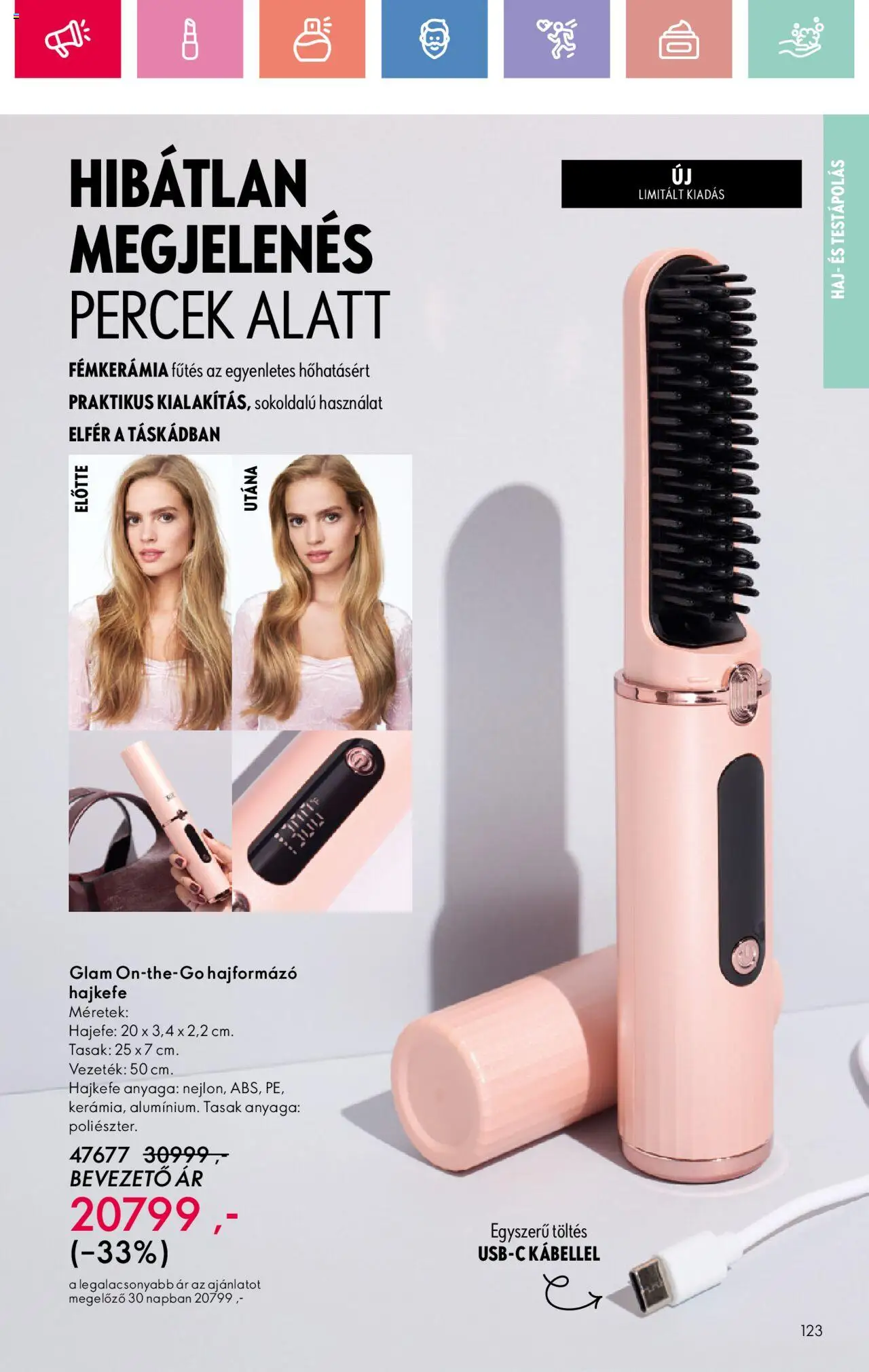 Oriflame akciós ujság - amely érvényes a következő dátumtól: 17.08.2025 | Oldal: 123 | Termékek: Hajformázó