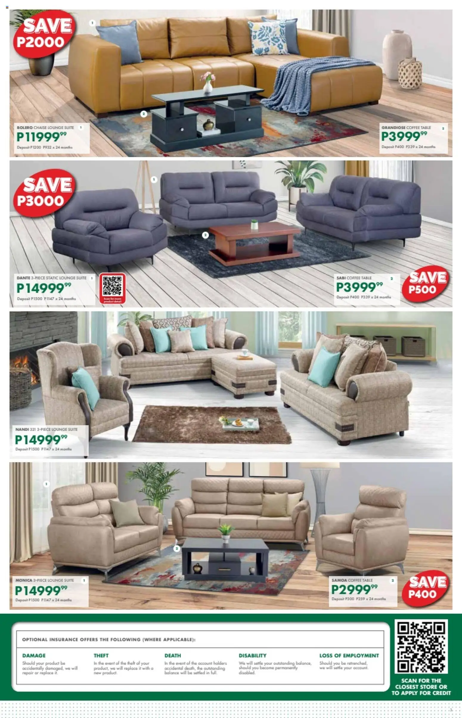 New Beares - Botswana Specials catalogue – valid from 23.02.2026 | Page: 3 | Products: Coffee table, Table, Lounge suite, Coffee